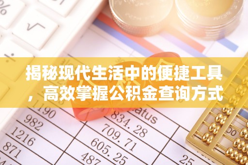 彝良揭秘现代生活中的便捷工具，高效掌握公积金查询方式